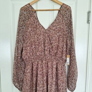 ROKOKO Brown  mini dress‎ tunic size 1X